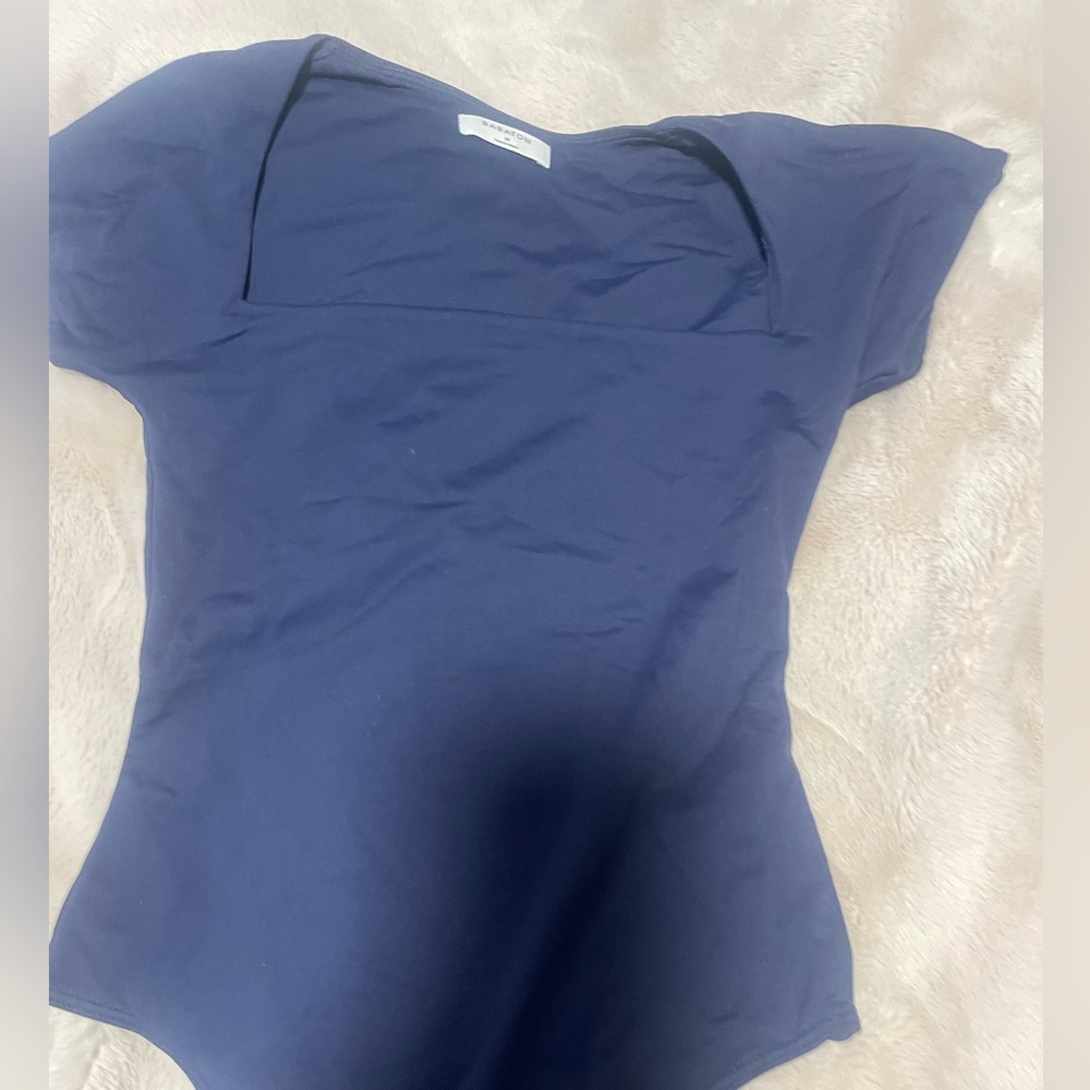aritzia babyton contour square neck bodysuit